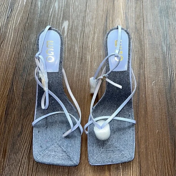 EGO Women's Light Purple Strappy Heels - Picture 1 of 4